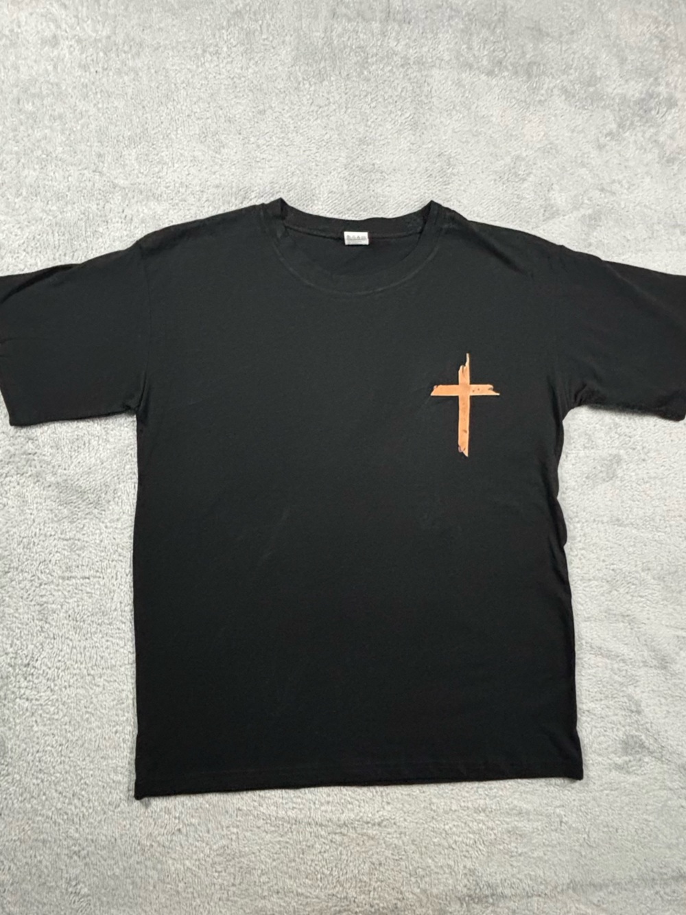 Black Christian Cross Bible Verse Graphic T-Shirt XL Short Sleeve Cotton Tee